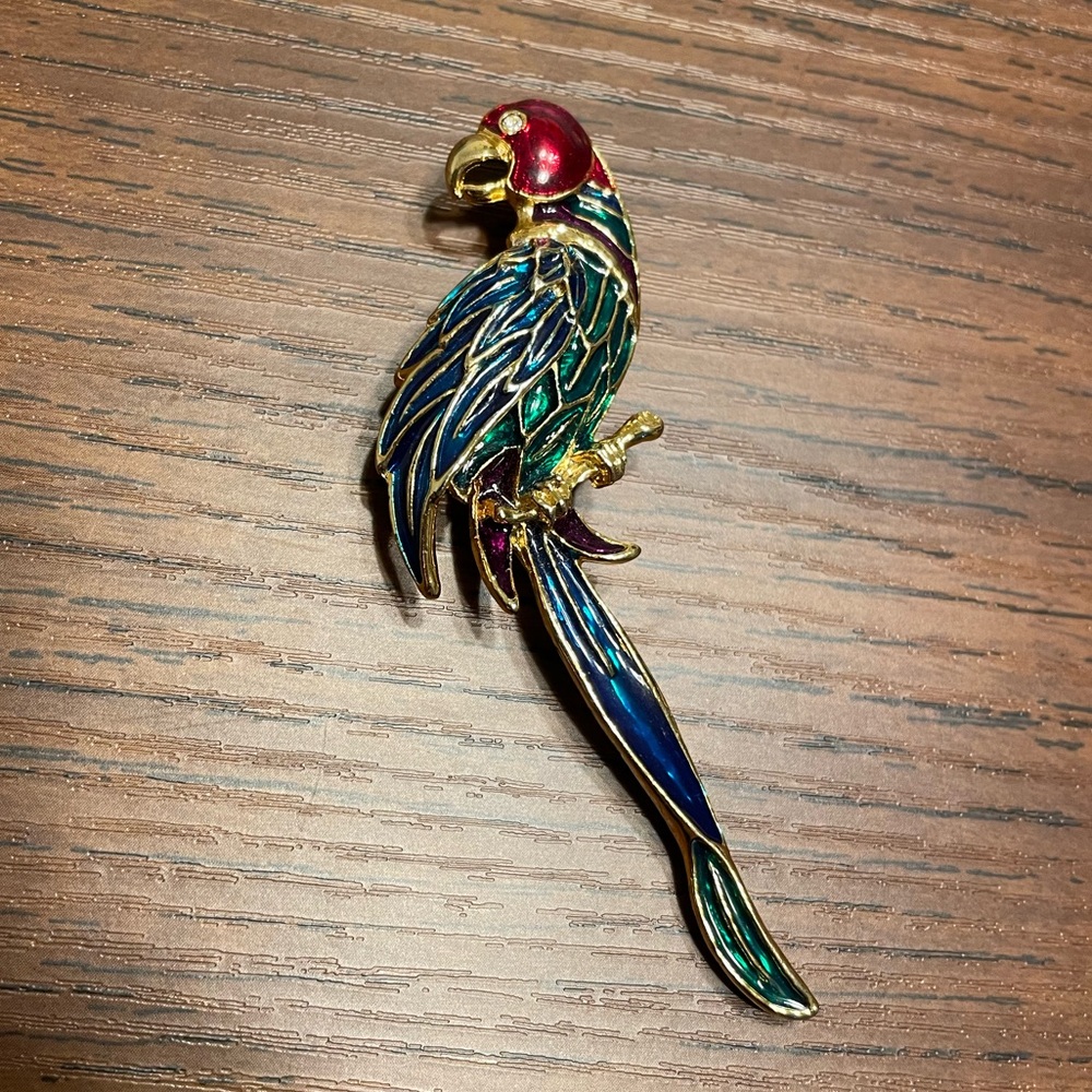 Parrot Scarf Pin/Brooch